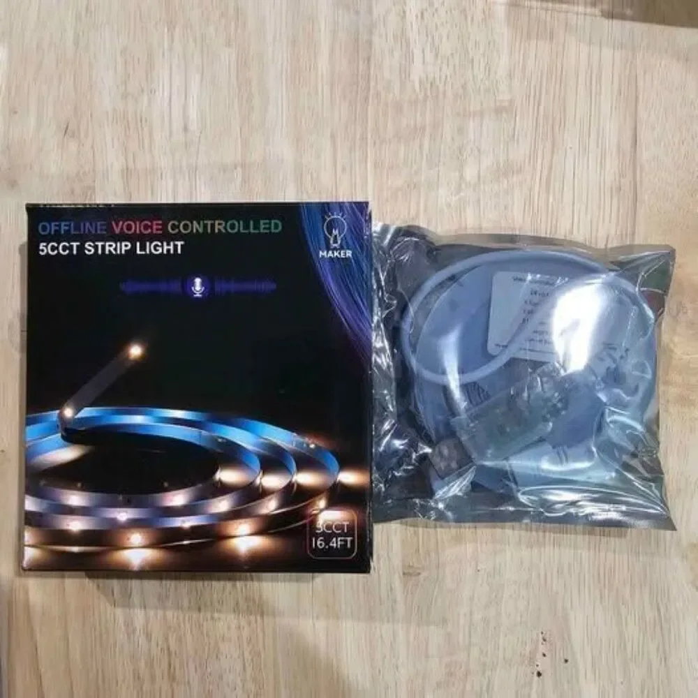 AI Led Strip Lights for Kids Bedroom Offline Voice Activated 2700-5000K 16.4ft